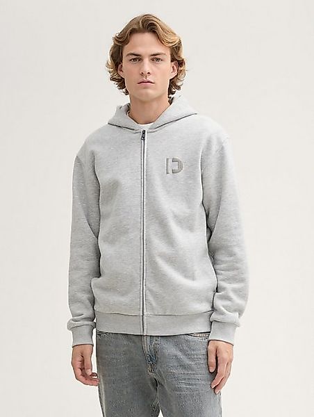 TOM TAILOR Denim Sweatshirt Sweatjacke mit Logo Print mit Logo Print günstig online kaufen