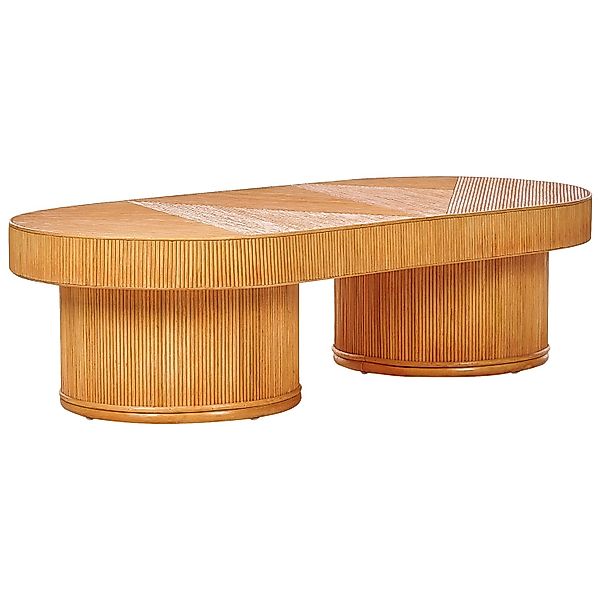 Beliani Couchtisch AIROLE Heller Holzfarbton 150x70x40 günstig online kaufen