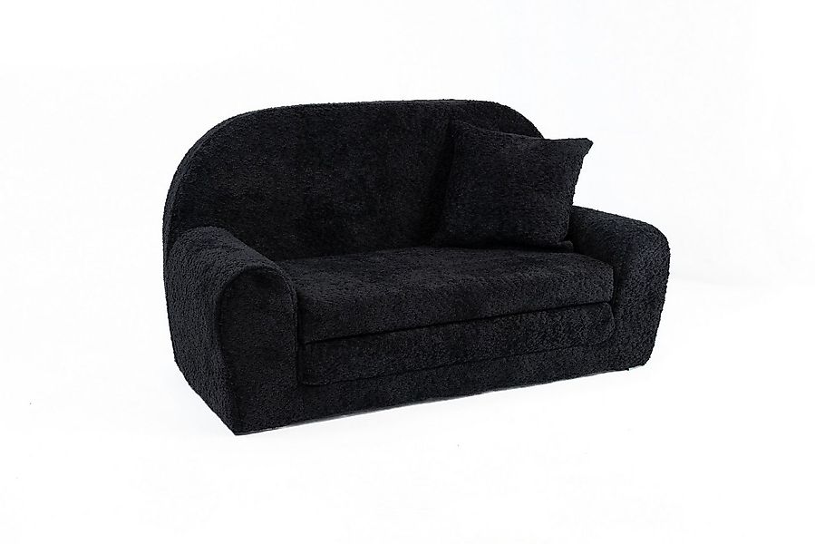 FORTISLINE Kindersofa Mini-Sofa Kindersofa Spielsofa aus Teddy-Stoff auskla günstig online kaufen