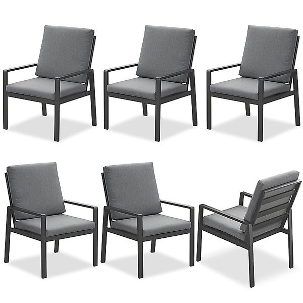 MeXo Gartenstuhl Aluminium Gartenmöbel Esstischstuhl (wetterfeste günstig online kaufen