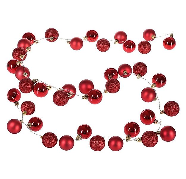 Casaria Lichterkette, LED Lichterkette 40 Weihnachtskugeln 2 m Innen Außen günstig online kaufen