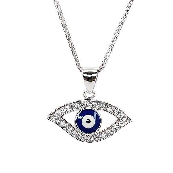 ELLAWIL Silberkette Kette mit Blue Eye günstig online kaufen