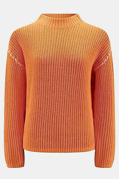 six-o-seven Strickpullover Six-o-Seven Grobstrickpullover mit Stehkragen - günstig online kaufen