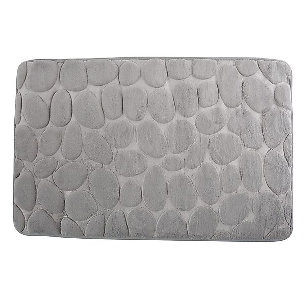 MSV Badematte Kiesel 50 cm x 80 cm Grau günstig online kaufen