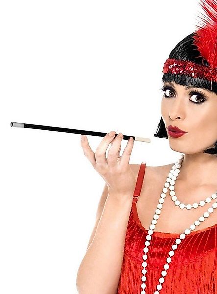 Smiffys Kostüm Schwarze Zigarettenspitze - Fasching Karneval, Edles Accesso günstig online kaufen