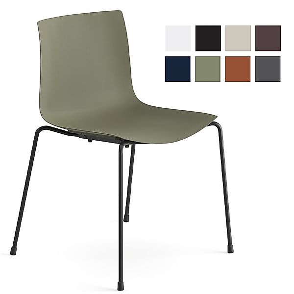 Arper CATIFA 46 0501 (RE) einfarbig Vierfuß | Küchenstuhl | Kantinenstuhl | günstig online kaufen