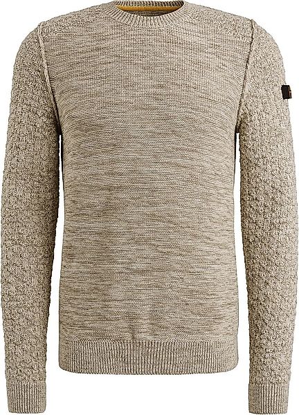 PME Legend Sweater Mouliné Beige - Größe 3XL günstig online kaufen