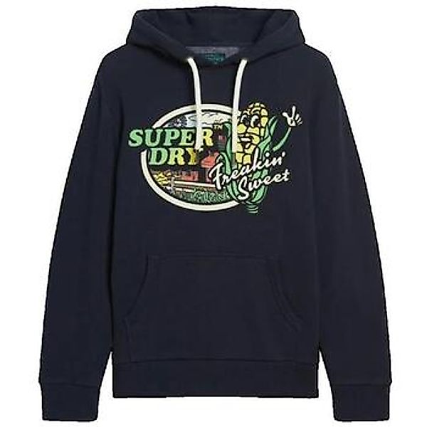Superdry  Sweatshirt Sweat à capuche  Neon Travel graphique bleu marine günstig online kaufen