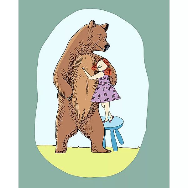 Komar Wandbild Lili and Bear günstig online kaufen