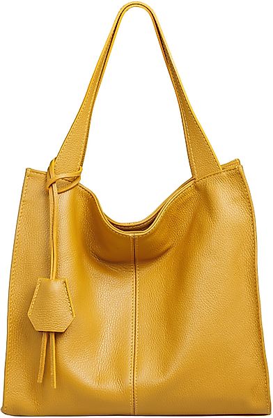 Caspar Schultertasche Großer XL Damen Leder günstig online kaufen