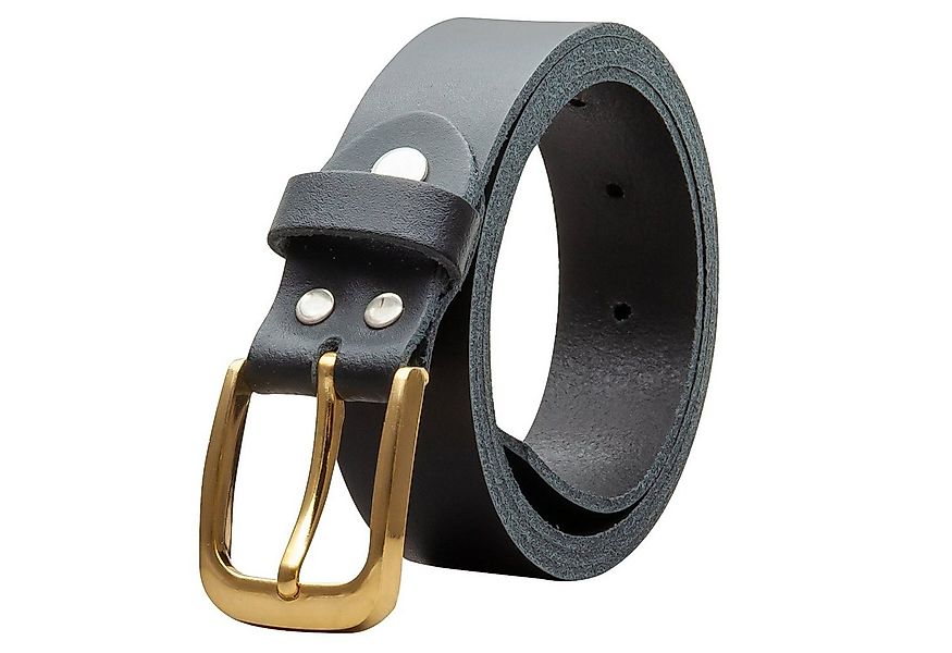 COLOGNEBELT Ledergürtel OM316-SL-Schwarz MADE IN GERMANY, Schwarz Kürzbar, günstig online kaufen