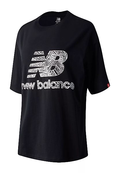 New Balance T-Shirt Damen ATHLETICS ANIMAL PRINTEE APPAREL WT03549  Black günstig online kaufen