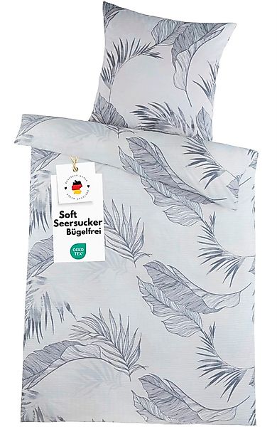 Carpe Sonno Bettwäsche Seersucker 135x200 Mikrofaser günstig online kaufen