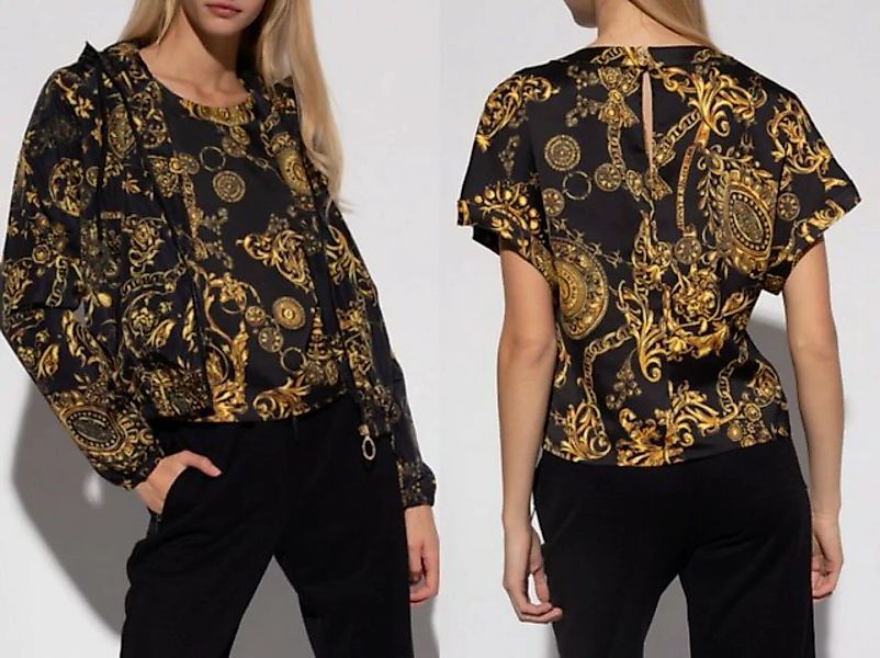 Versace T-Shirt VERSACE JEANS COUTURE PATTERNED Barock Top Bluse Shirt T-sh günstig online kaufen