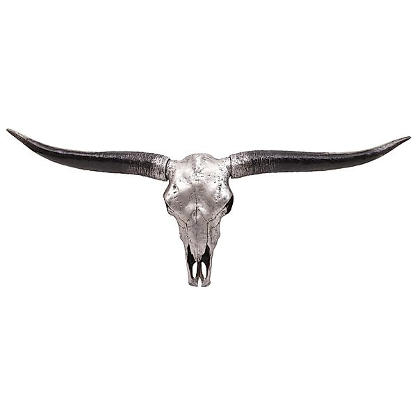 MCW Deko Schädel 132cm A14 Stier Silberfarben günstig online kaufen