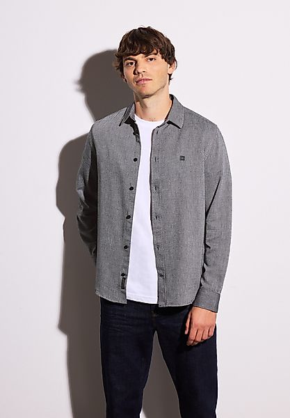 STREET ONE MEN Langarmhemd aus reiner günstig online kaufen