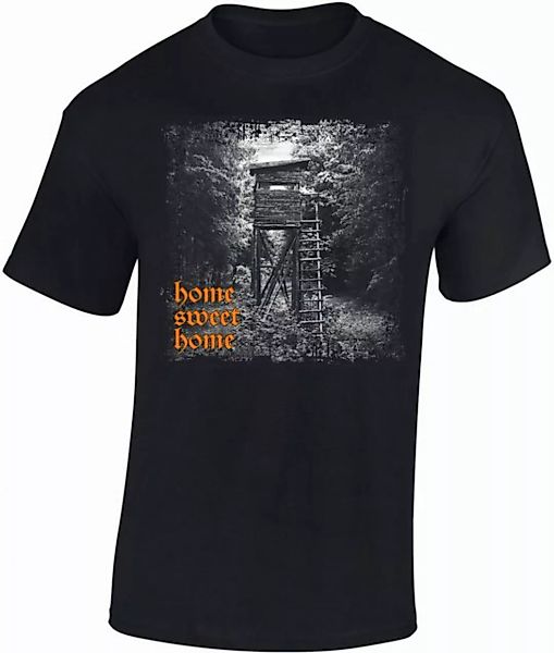 Baddery Print-Shirt Jäger T-Shirt - Home Sweet Home - Geschenk für Jäger, h günstig online kaufen