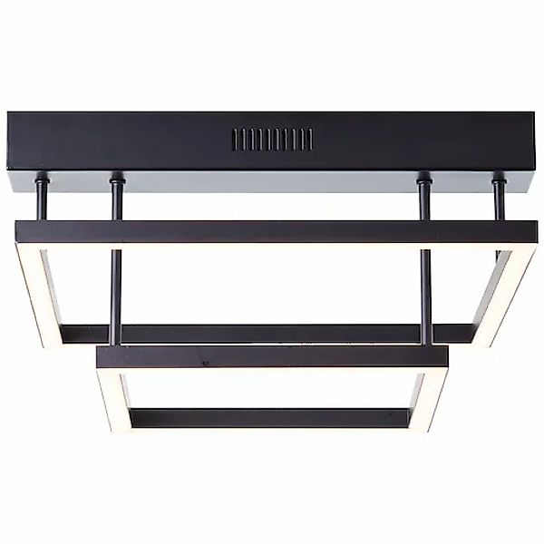 Brilliant Deckenleuchte »Ranut«, 2 flammig, LED Deckenlampe 2flg schwarz günstig online kaufen