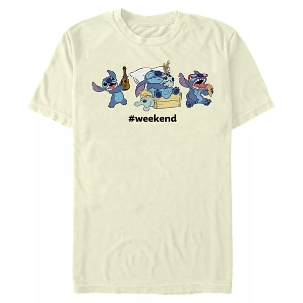 Disney - Lilo & Stitch - Stitch Logo Demo Glow Weekend - Männer T-Shirt günstig online kaufen