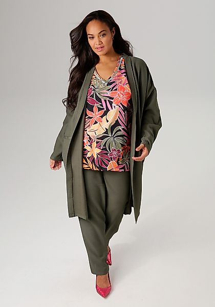 Aniston PLUS Langjacke aus strukturierter Ware günstig online kaufen