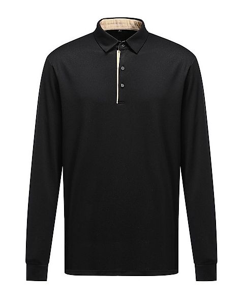 Allthemen Poloshirt Herren Langarm Polohemd mit Kontrastfarben günstig online kaufen