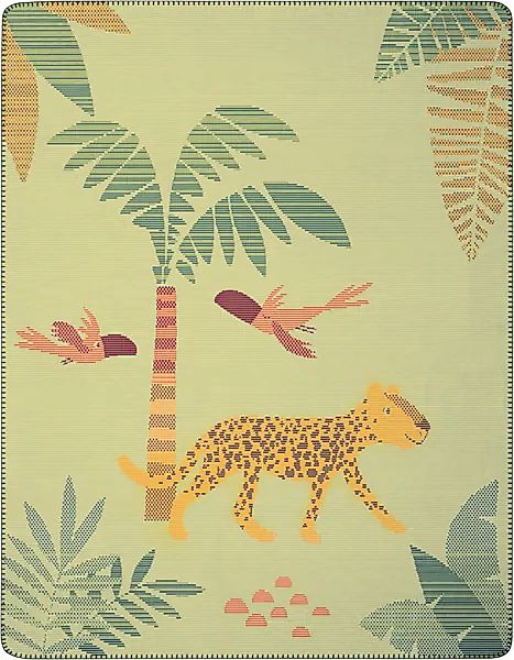 Biederlack Babydecke »Babydecke Wildlife«, 75 x 100, mit Zierstich günstig online kaufen
