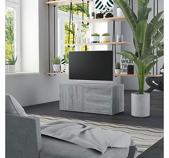 furnicato TV-Schrank Grau Sonoma 80x34x36 cm Holzwerkstoff günstig online kaufen