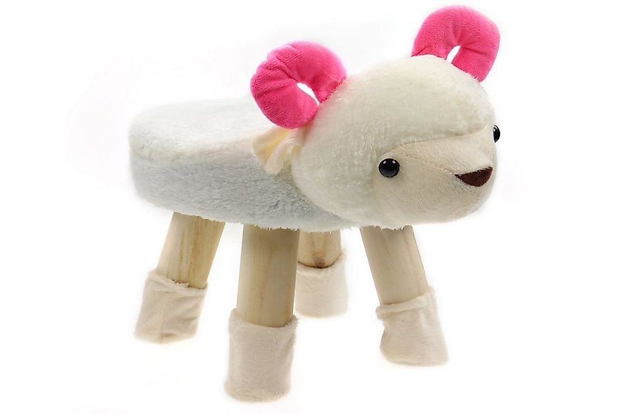 ELLUG Kindersessel Hocker für Kinder, Tiere, Plüschbezug & Holzbeine, bis 7 günstig online kaufen