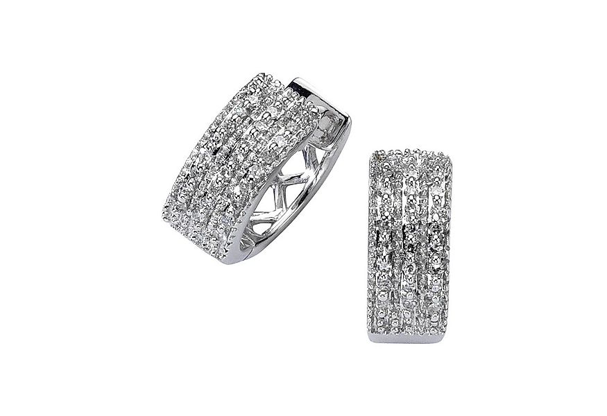 Diamonds by Ellen K. Paar Creolen Gold 585 mit 48x Diamant zus. 0,15ct. günstig online kaufen