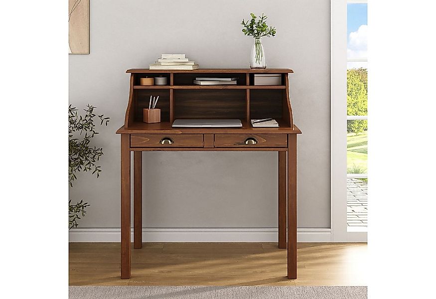 IDIMEX Sekretär MARLENE, Schreibtisch mit 2 Schubladen & Fächern Landhaus M günstig online kaufen