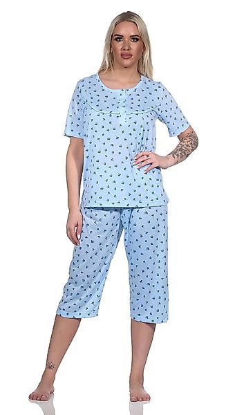EloModa Pyjama Damen Pyjama 3/4 Hose günstig online kaufen