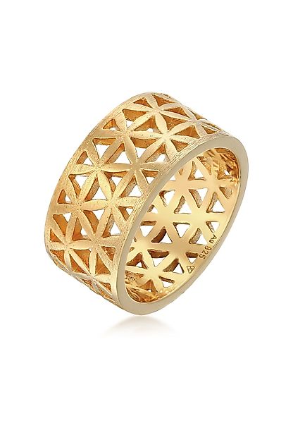 Elli Fingerring Bandring Lebensblume Blume 925 günstig online kaufen