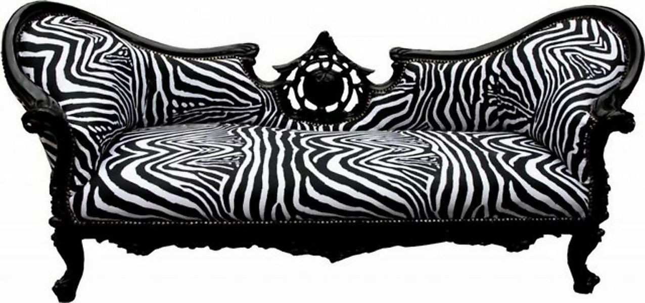 Casa Padrino Sofa Barock Sofa Vampire Zebra / Schwarz - Möbel günstig online kaufen