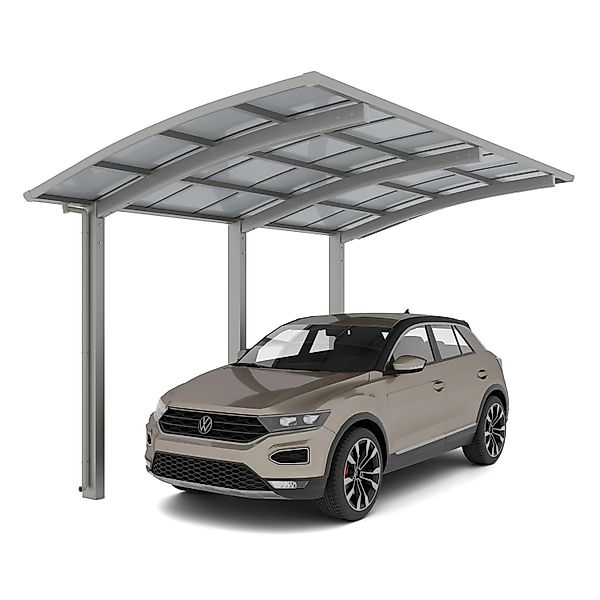 Ximax Alu Carport Portoforte Typ 110 Edelstahl-Look XS 241x556cm Sonderfert günstig online kaufen