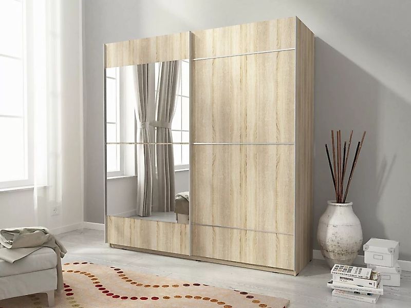 Domando Kleiderschrank Kleiderschrank Riccione M4 Breite 150cm, Schwebetüre günstig online kaufen