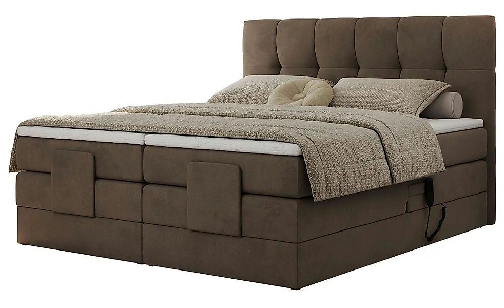 Motor Boxspringbett mit Bettkasten Vittoria ¦ braun ¦ Maße (cm): B: 188 H: günstig online kaufen