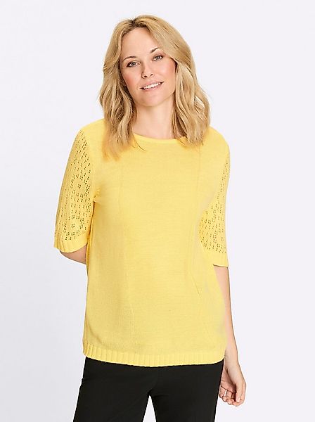 Sieh an! Strickpullover Kurzarm-Pullover Kurzarm günstig online kaufen