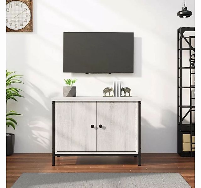 vidaXL TV-Schrank TV-Schrank mit Türen Grau Sonoma 60x35x45 cm Holzwerkstof günstig online kaufen