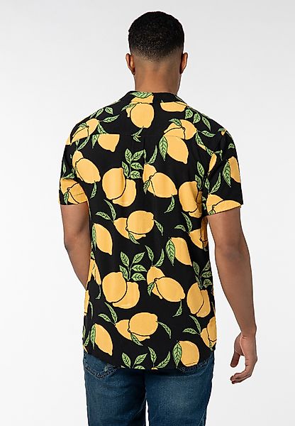 Urban Surface Kurzarmhemd Herren Freizeithemd Allover-Print günstig online kaufen