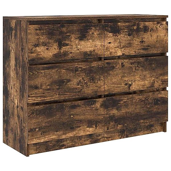 vidaXL Sideboard Sideboard Räuchereiche 100x35x76 cm günstig online kaufen