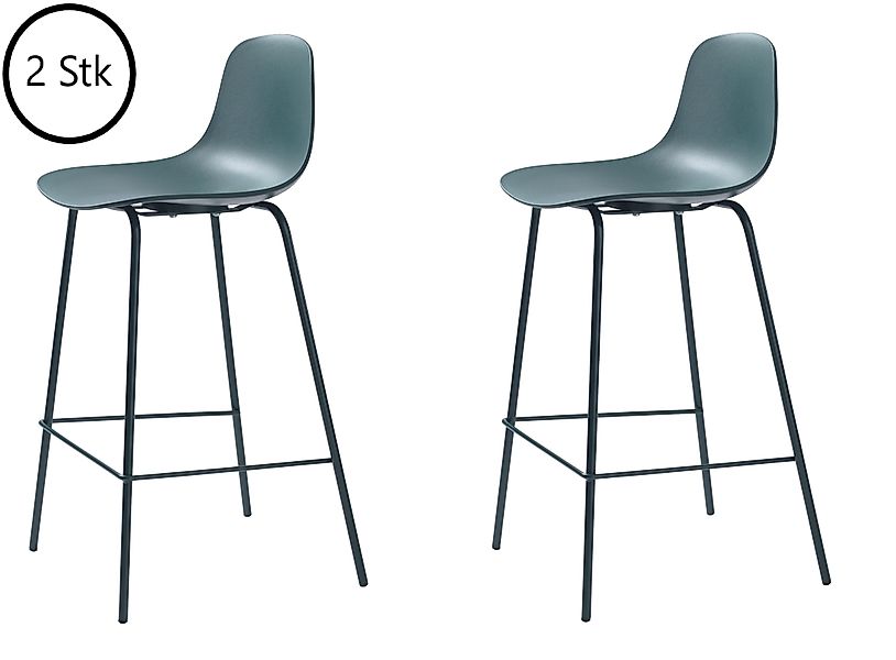 UNIQUE furniture A/S Barhocker aus Petrol günstig online kaufen