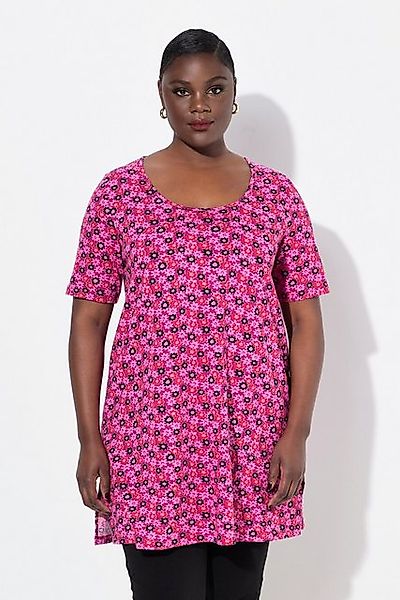 Ulla Popken Longshirt Longshirt Blüten A-Linie günstig online kaufen