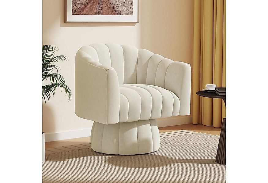 SEYNAR Sessel Mid Century 360 Grad drehbare Kuscheltonnen-Akzentsofasessel günstig online kaufen