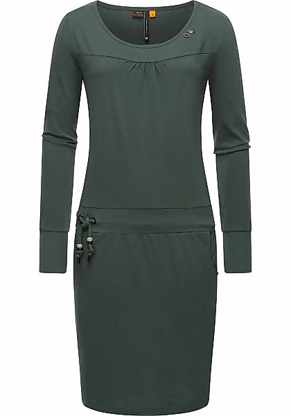Ragwear Jerseykleid "Penellope" Eingrifftaschen Langärmliges Damen Baumwoll günstig online kaufen