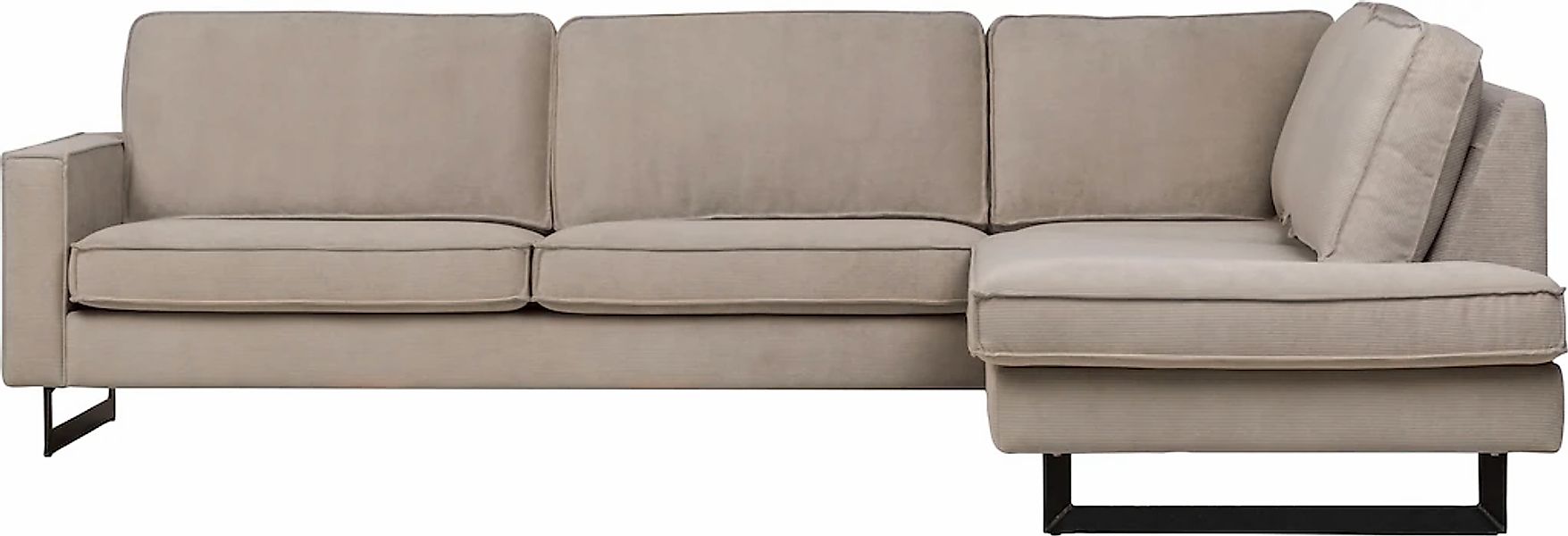 Places of Style Ecksofa "Pinto, 290 cm, Cord, Chenille, Lederoptik, Ottoman günstig online kaufen