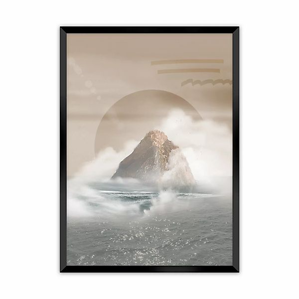 Poster Mountains, 30 x 40 cm, Rahmen wählen: schwarz günstig online kaufen