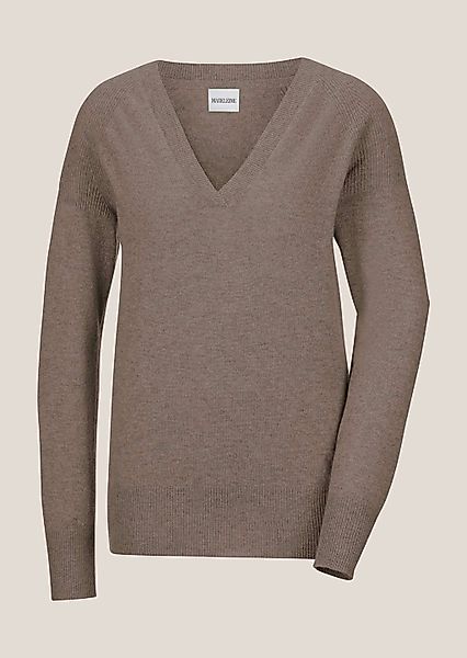 MADELEINE Longpullover "Pullover Kaschmirpullover mit V-Ausschnitt" Edles M günstig online kaufen