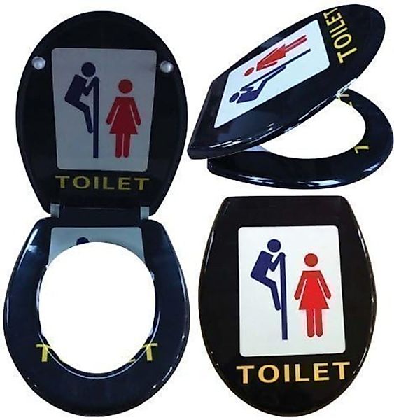 LikeKa WC-Sitz mit Absenkautomatik Toilettendeckel Duroplast günstig online kaufen