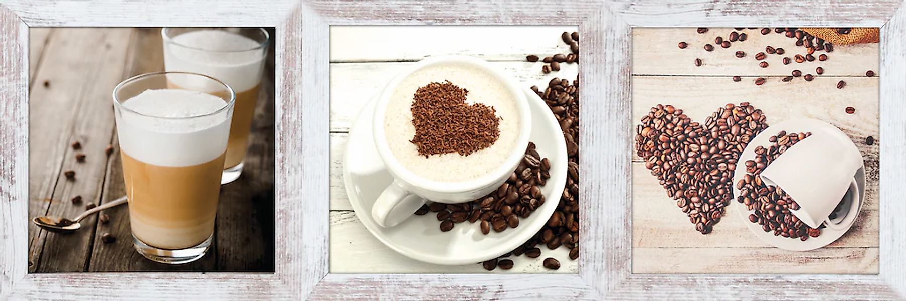Bönninghoff Bild mit Rahmen "Kaffeevariationen, 3er Set", (1 St.) günstig online kaufen