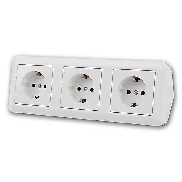 McPower CUP Aufbau Steckdosenblock Weiß 3-Fach 250V16A günstig online kaufen